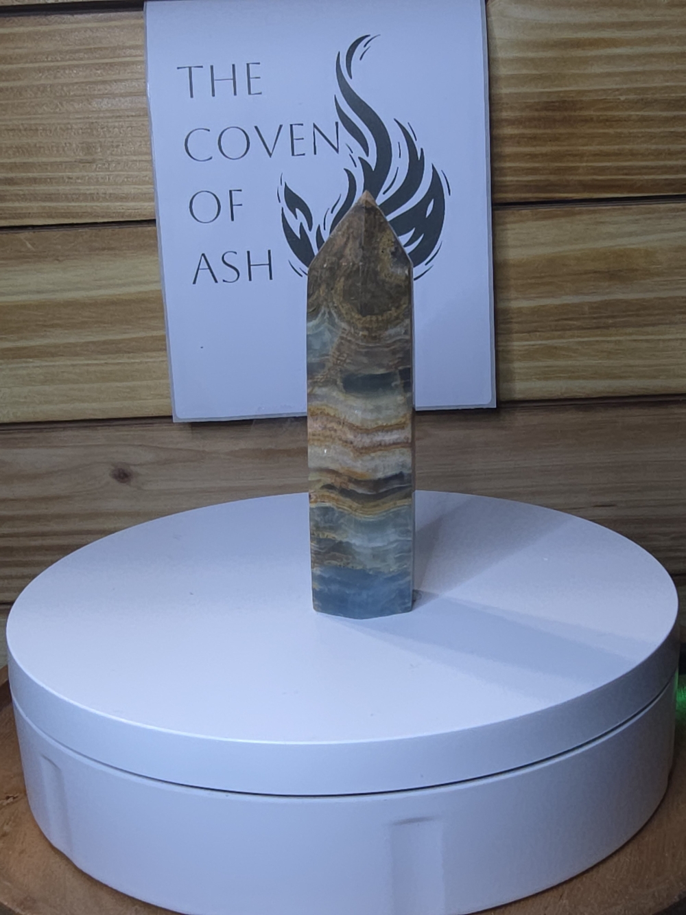 Polished Blue Onyx Tower